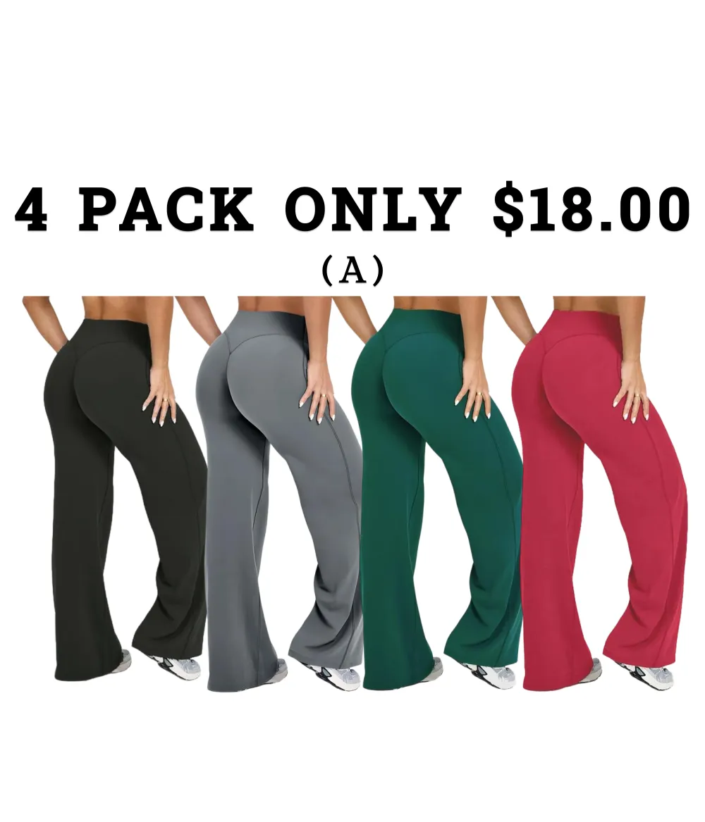 Straight Leg Bottoms Casual Pants