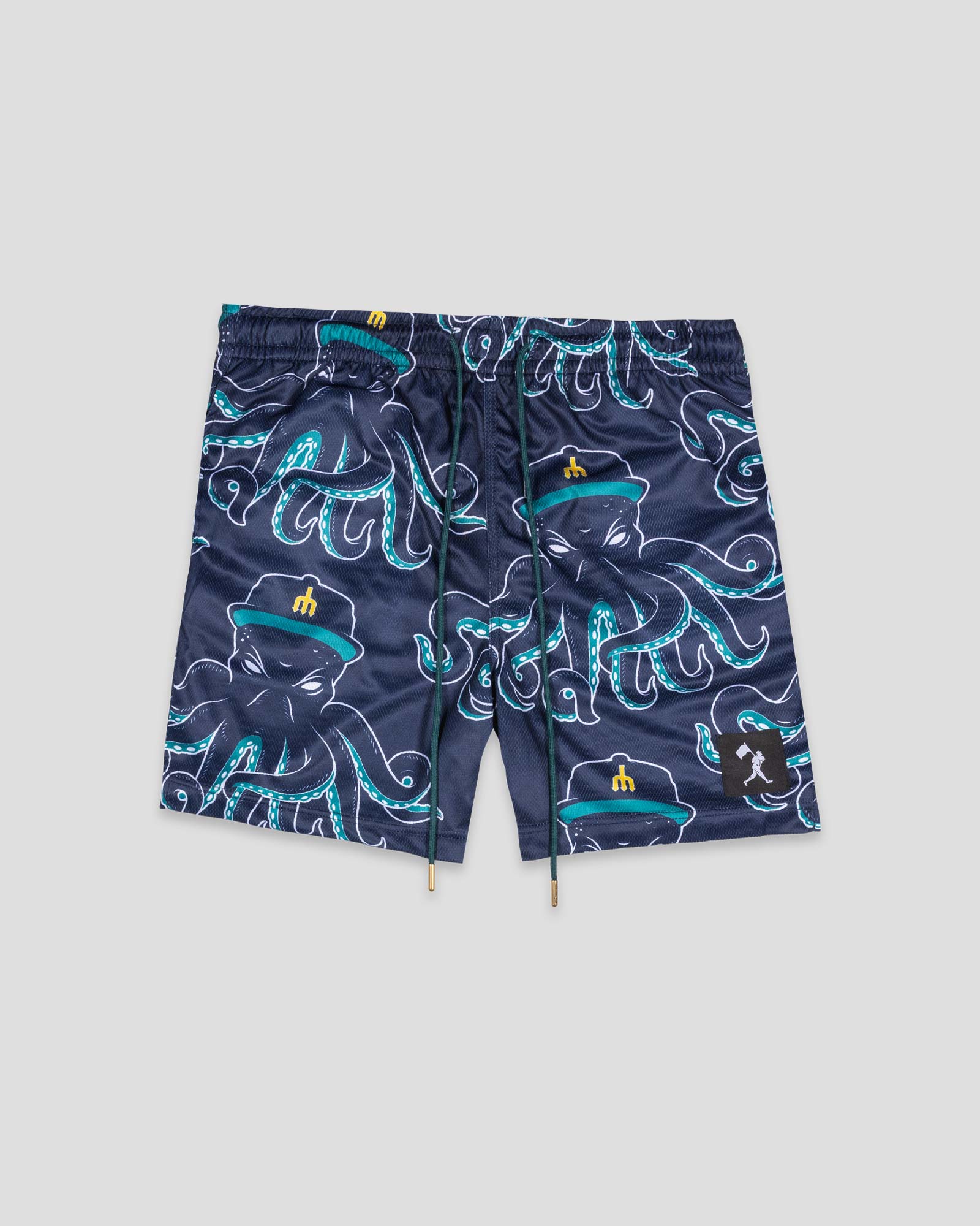 Mariners Monster Diamond Air Youth Mesh Shorts (Navy) - Seattle Mariners