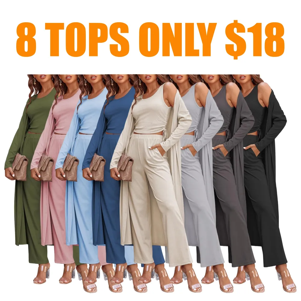 Cozy New Women's 3 Piece Knit Lounge Set