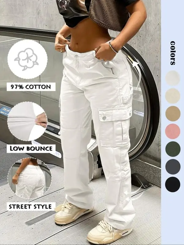 Women’s Baggy Cargo Pants – Comfortable Casual Streetwear