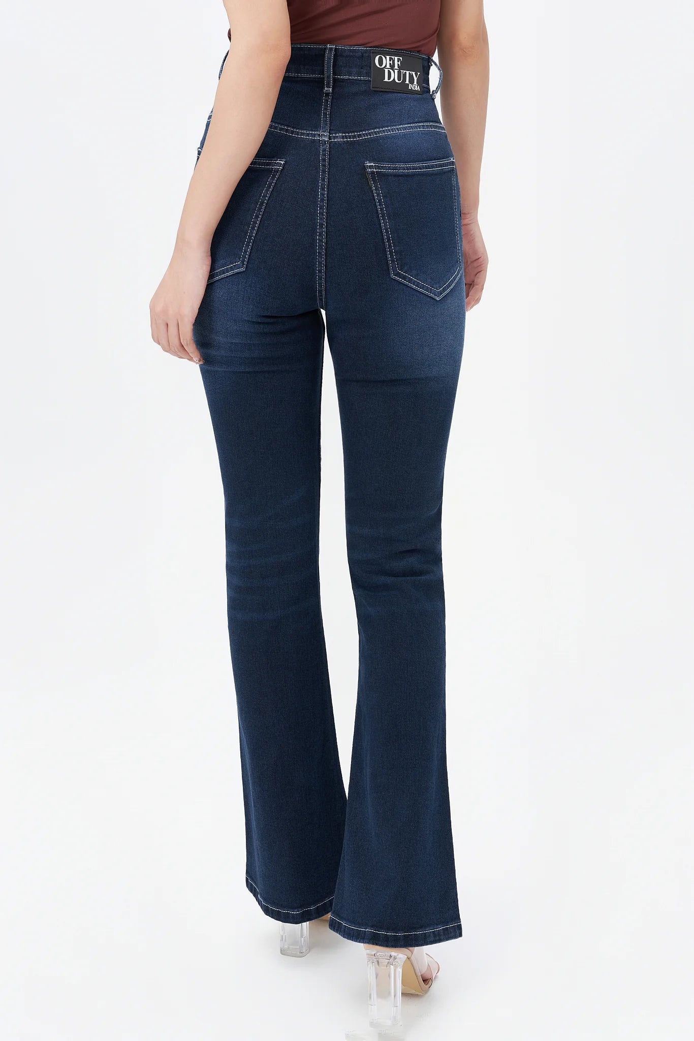 Deep Blue Flare Bootcut Jeans