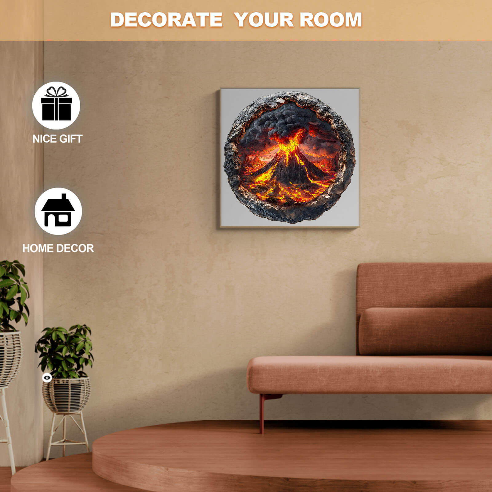 3D Volcanic Eruption Wooden Jigsaw Puzzle