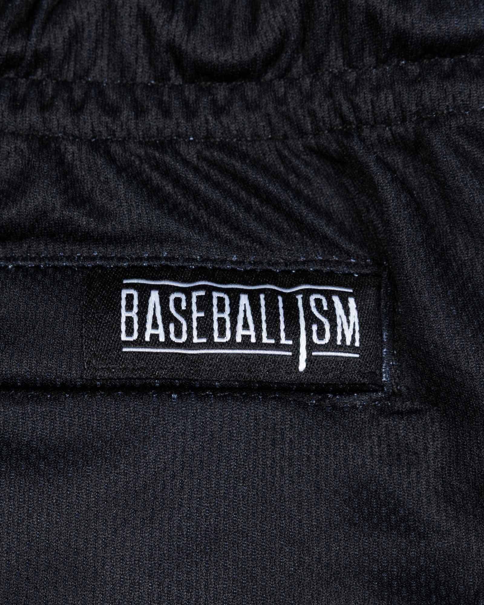 Keep It Fun Diamond Air Youth Mesh Shorts (Black) - Baseballism x Austin Schultz
