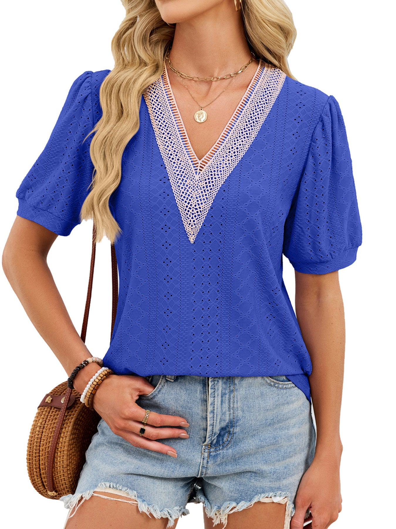 V-Neck Short Sleeve T-Shirt