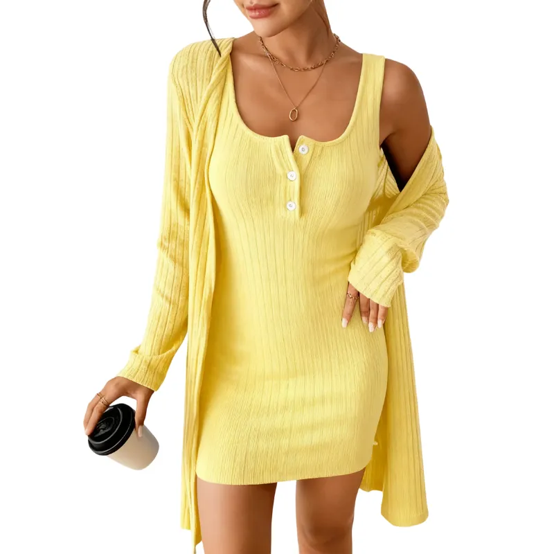 Women's Striped Dress Set