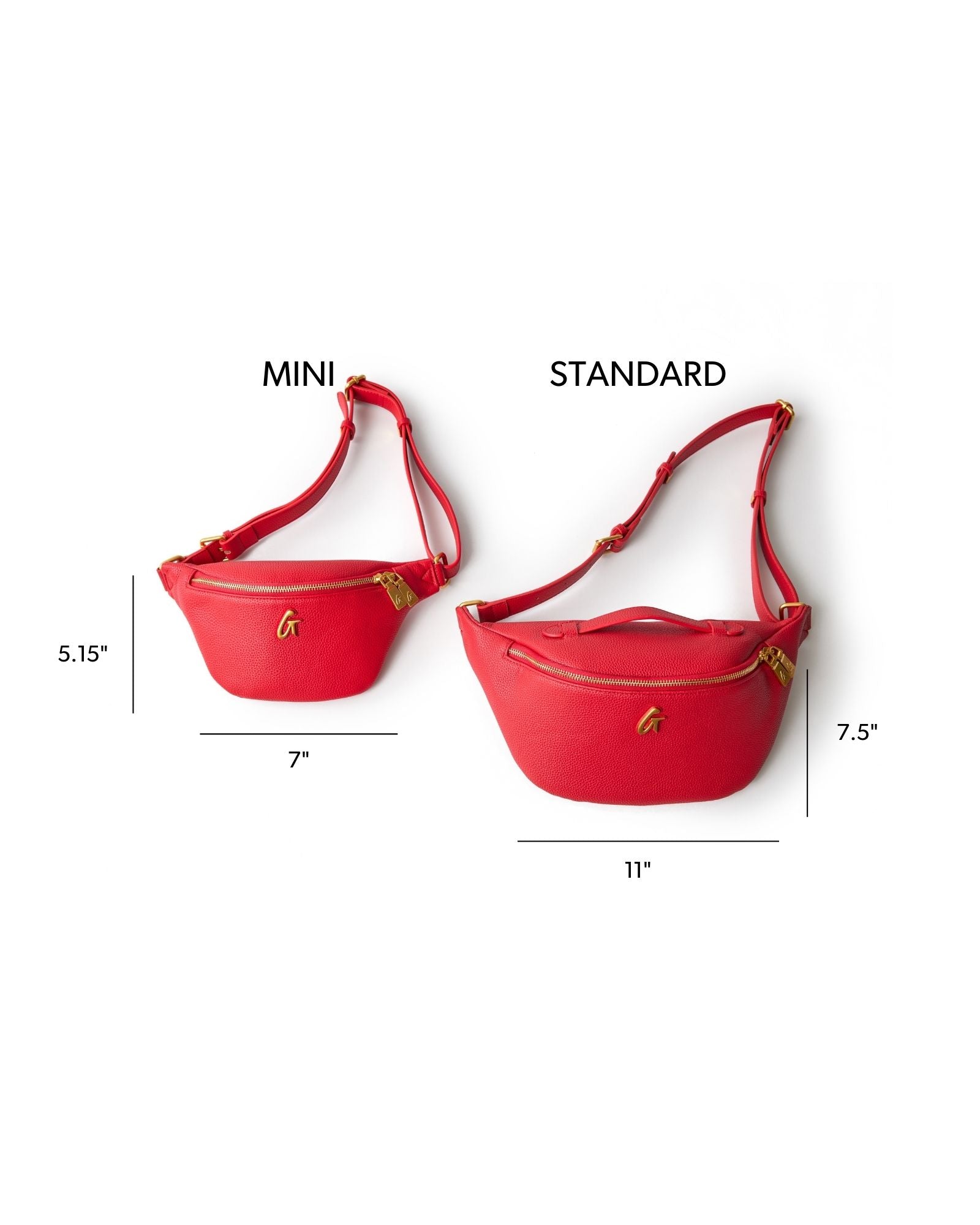 PEBBLE FANNY PACK - RED