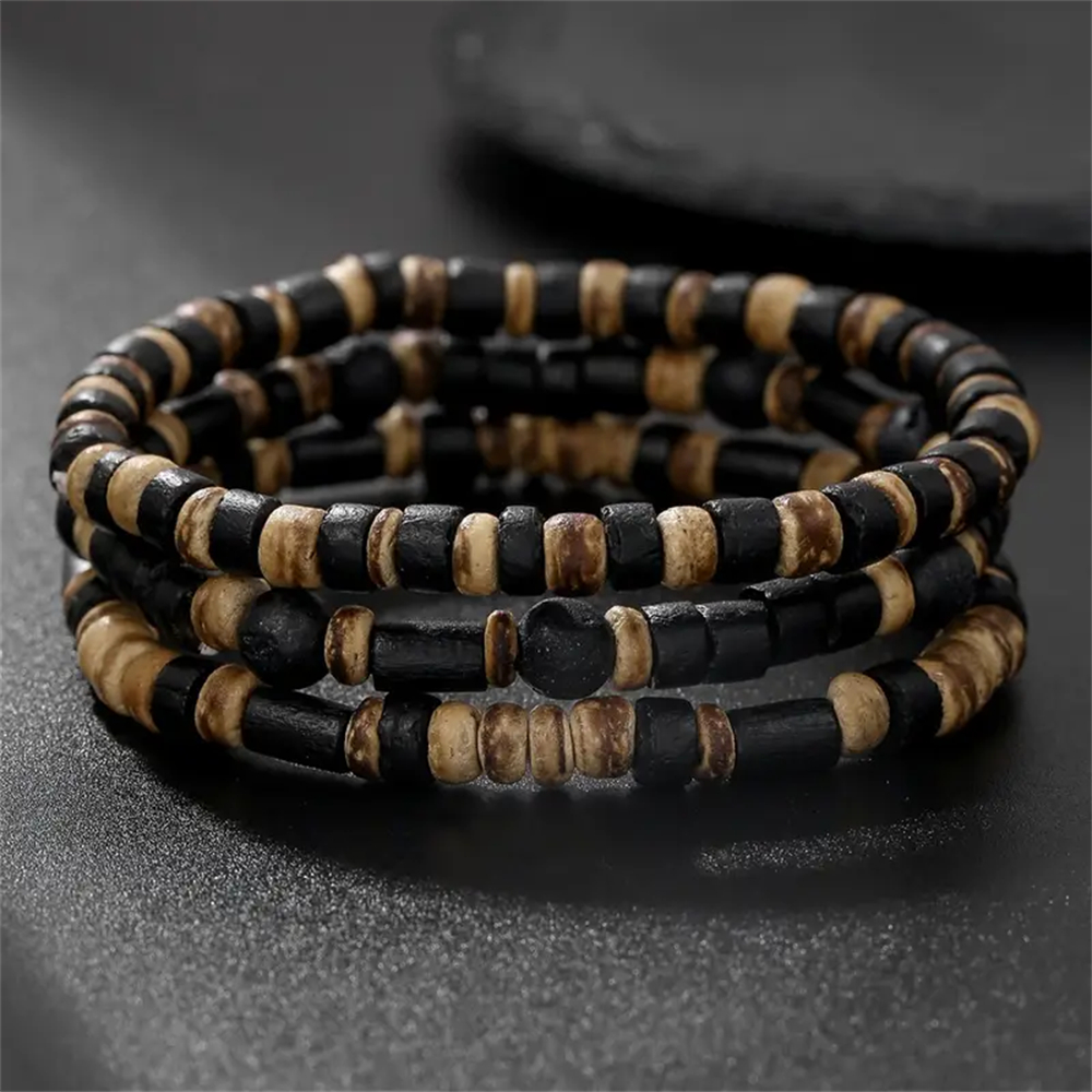 Japanese Vintage Beaded Men's Stacking Bracelet