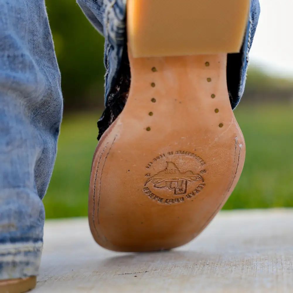 Orix Jumbo Pirarucu Leather Boots - Square Toe