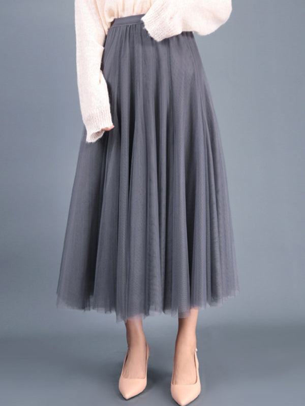 A-Line Skirt Midi Skirt