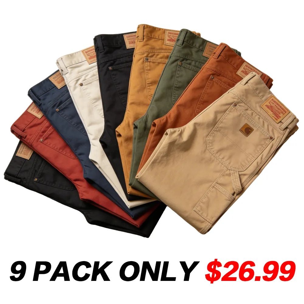Mens 16-PACK Relaxed Fit Duck Carpenter Pants-Original 874® Work Pants
