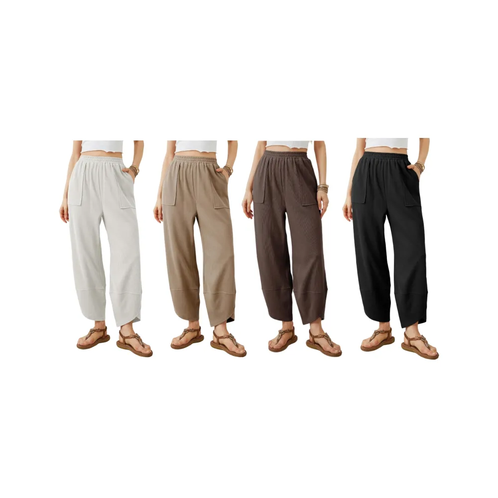Womens Baggy Wide Leg Pants