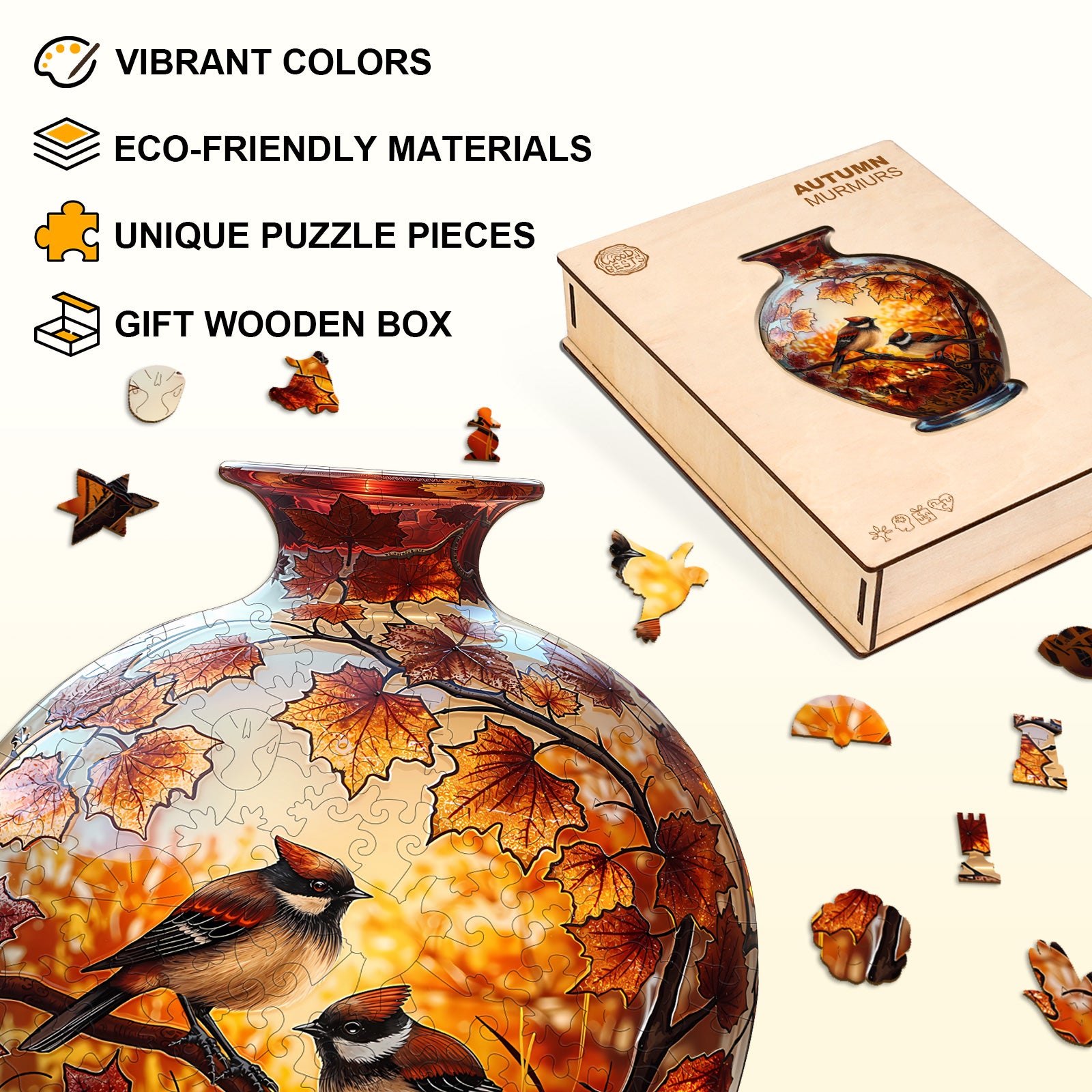Autumn Murmurs Wooden Jigsaw Puzzle