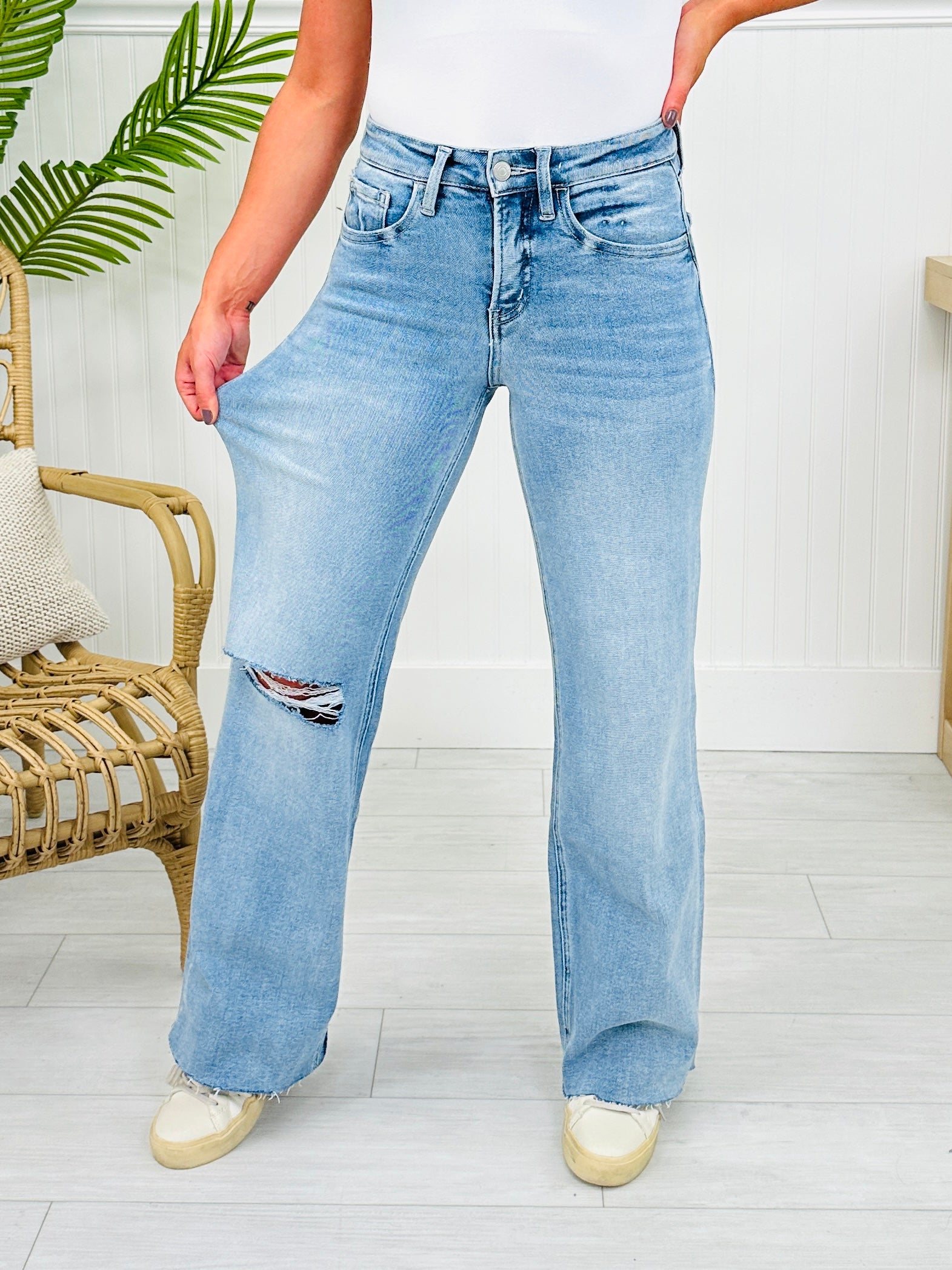 The Bee's Knees Tummy Control Wide Leg Jeans