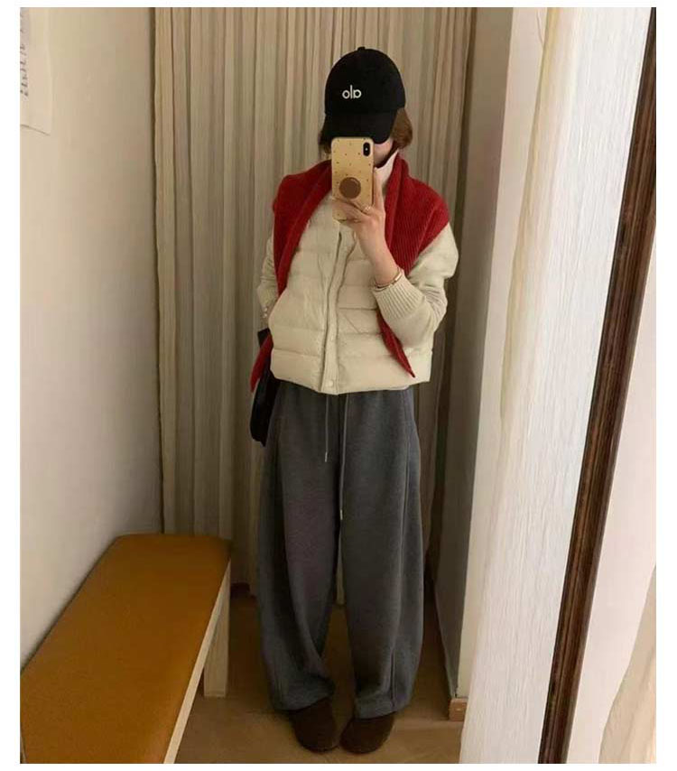 Women's Fleece-Lined Wide-Leg Pants, Warm Winter Trousers, Flattering Fit, Thick and Loose-Fitting