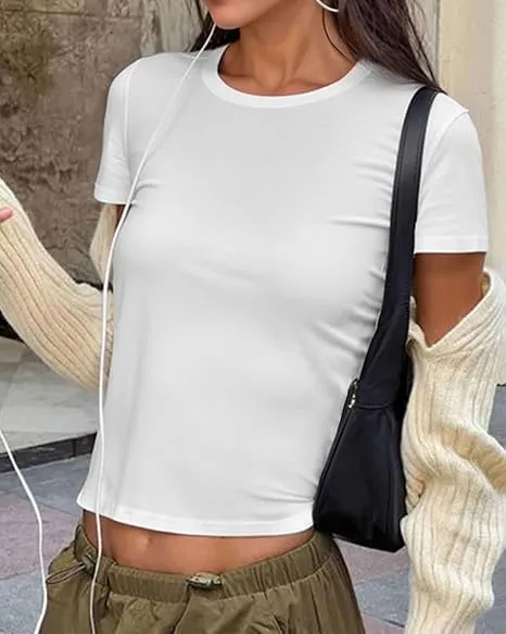 Women's Solid Color Sports Tee