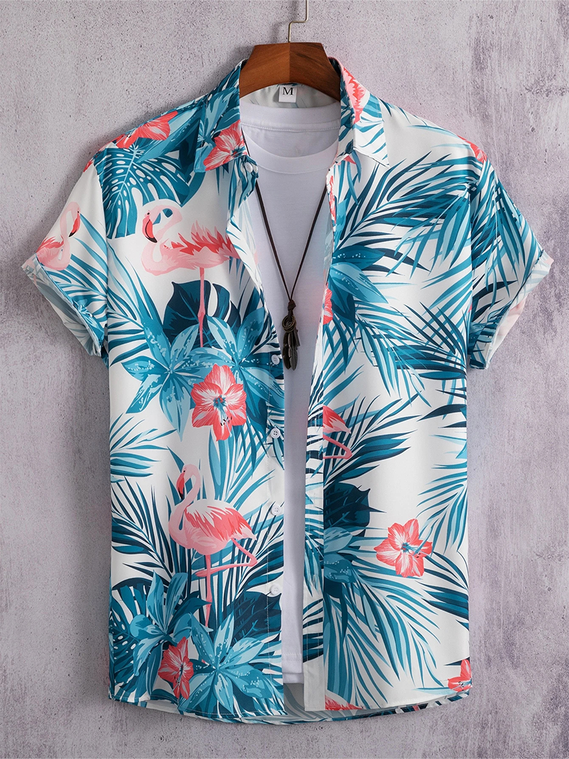 Men's Vacation Short Sleeve Printed Shirts Tops
