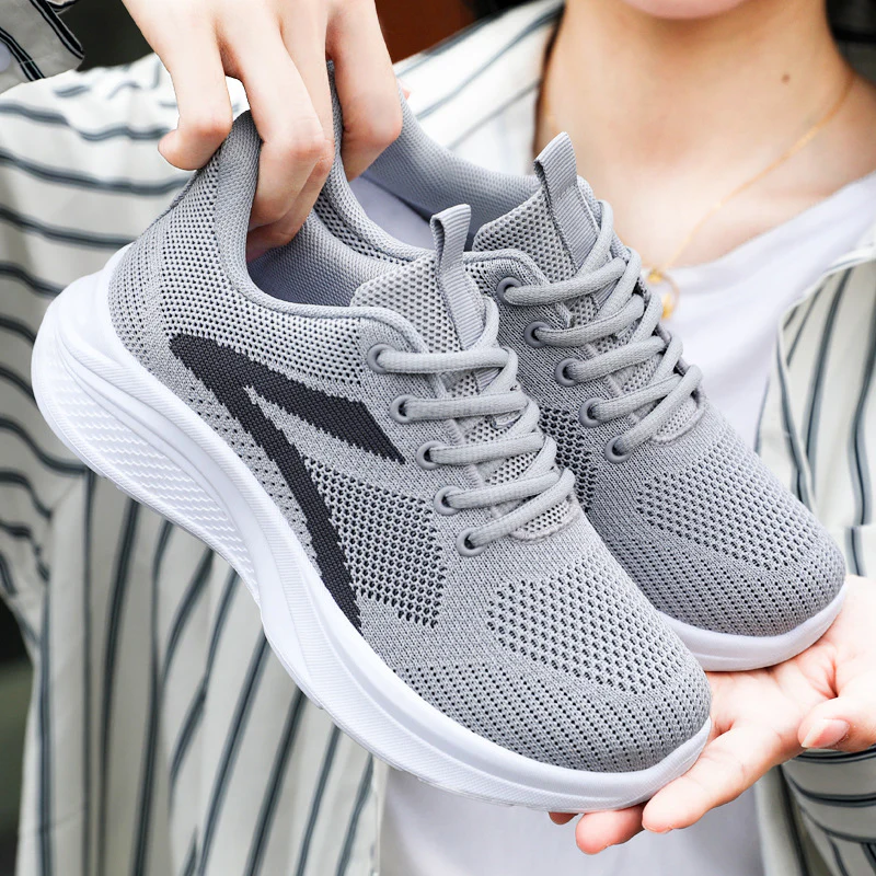 Lace Up Mesh Breathable Athletic Shoe (multiple color options)