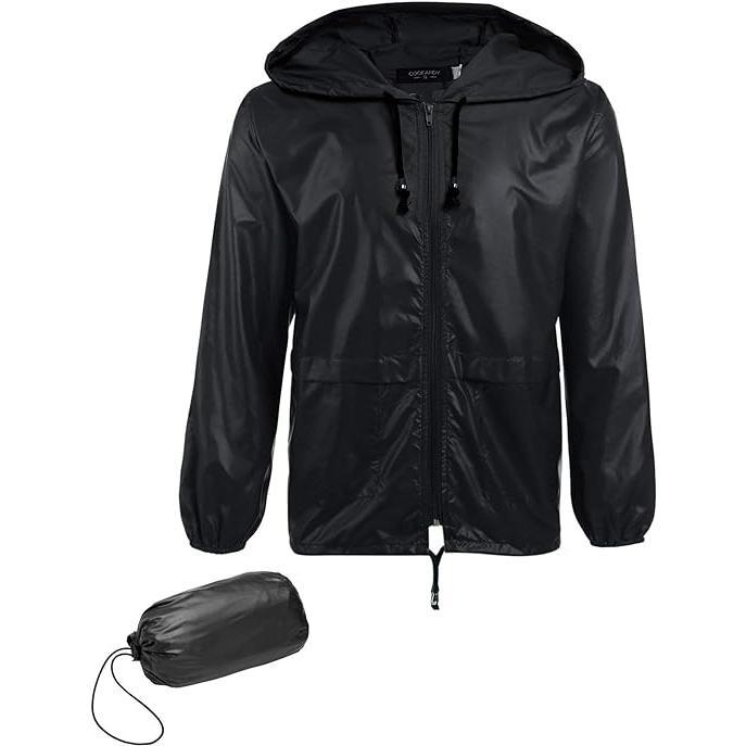 Men’s Waterproof Packable Hooded Jacket