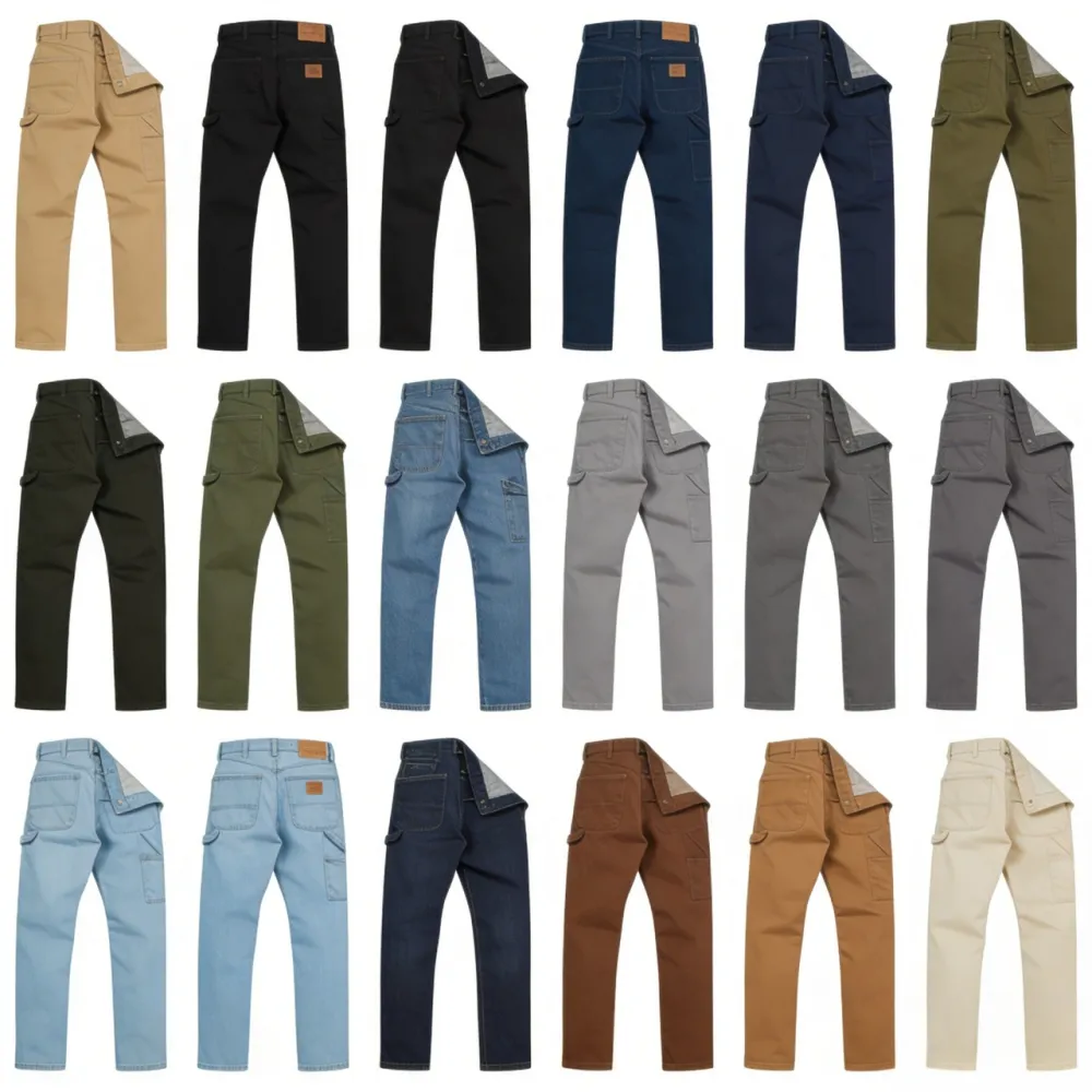 Mens 16-PACK Relaxed Fit Duck Carpenter Pants-Original 874® Work Pants