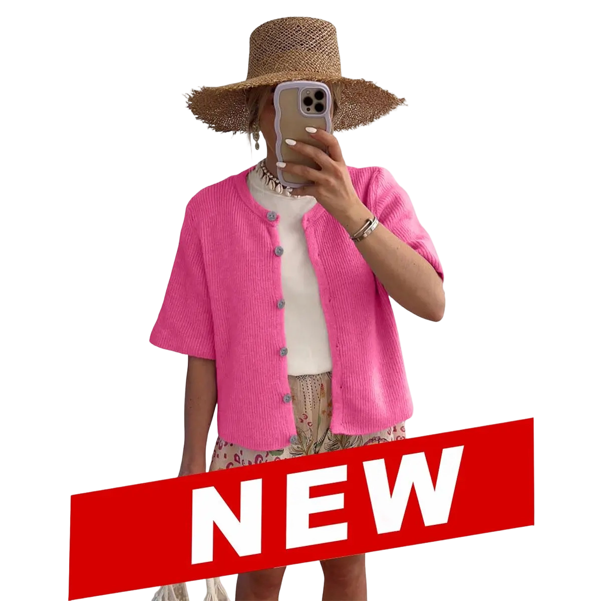 Summer Breeze Women's Short Sleeve Cardigan (XS–5XL)