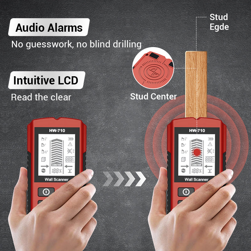 🔍 50% OFF NOW! ⚡ Multifunctional Handheld Metal & Wall Detector – Finds Studs, Pipes & Wires, Easy-to-Read LCD 🔧