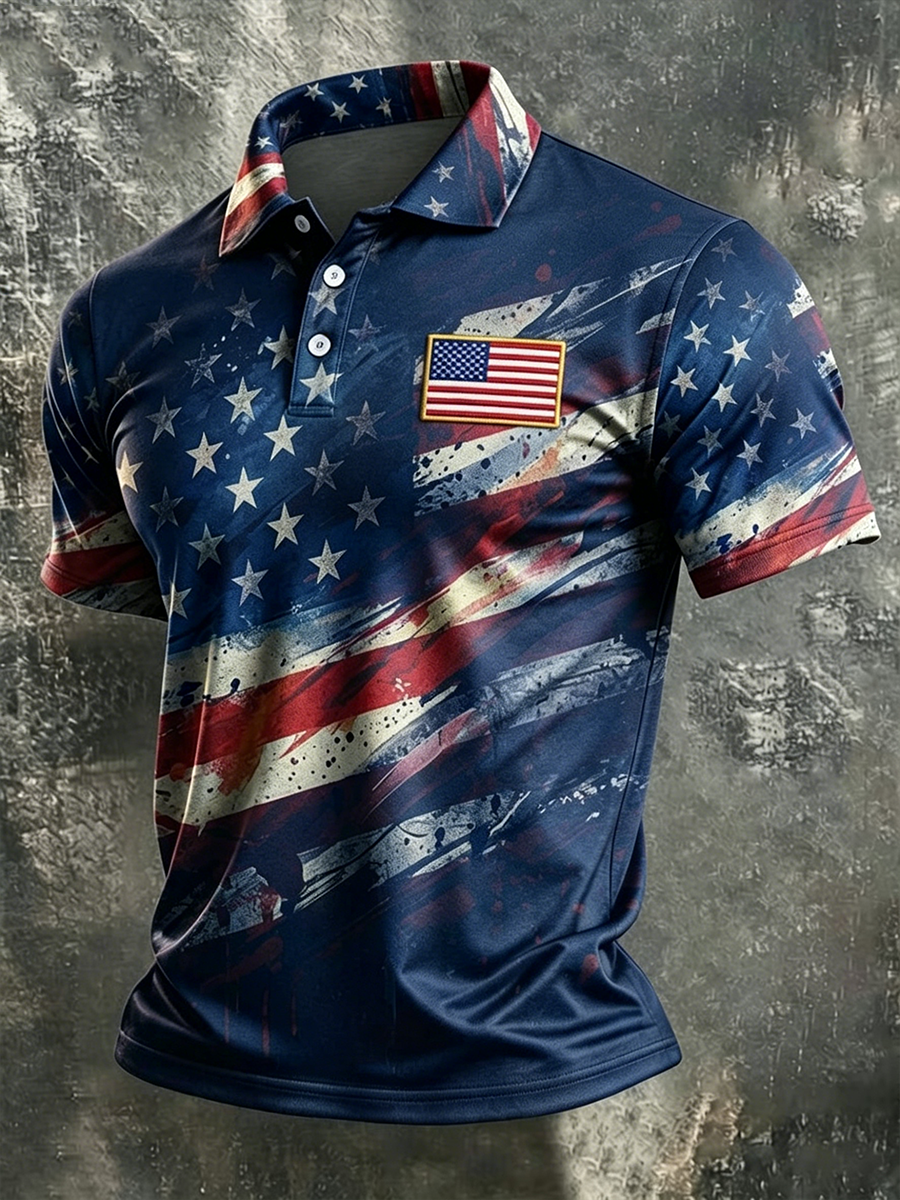Men's America Anniversary Short-Sleeve Polo Shirt