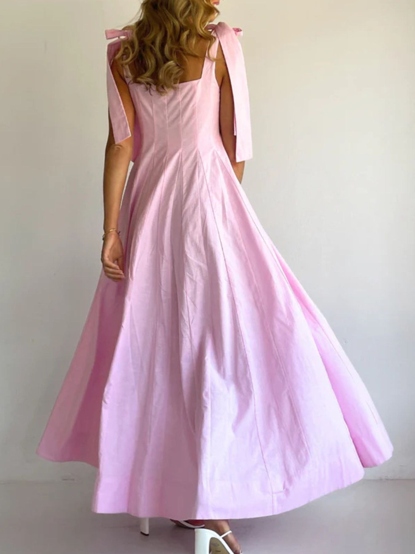 Gradient Tie Shoulder Maxi Dress