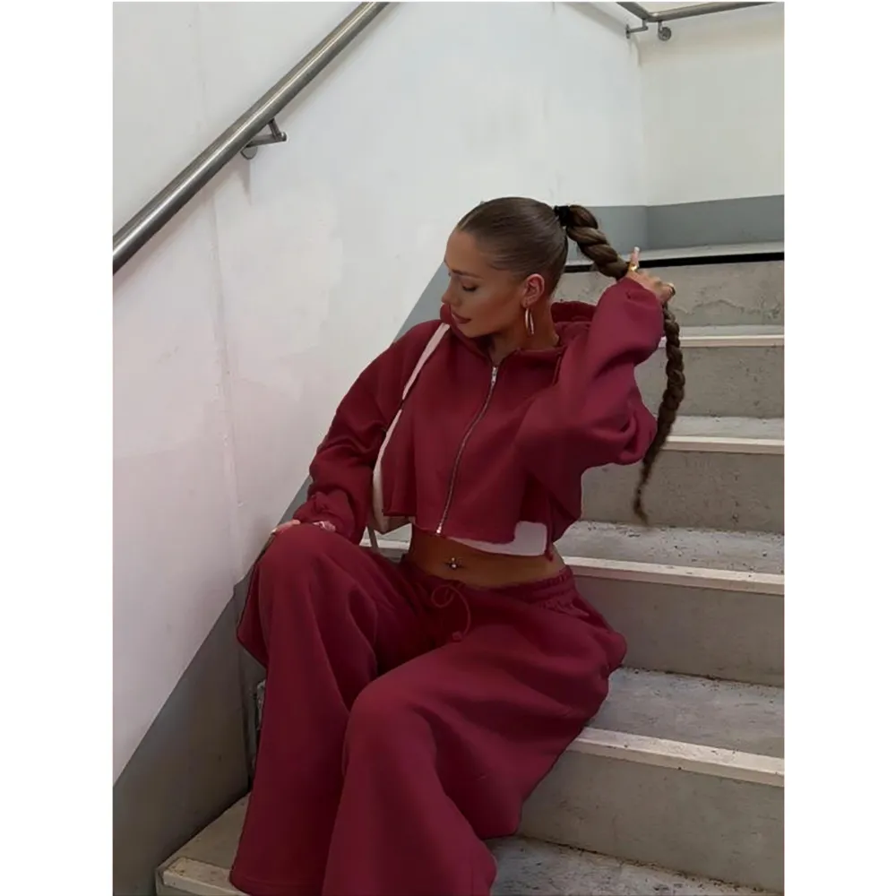 Women's Casual Two-piece Sweatsuit