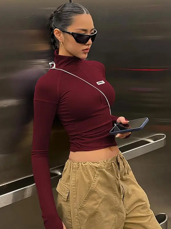 Women's Zipper Crop Jacket