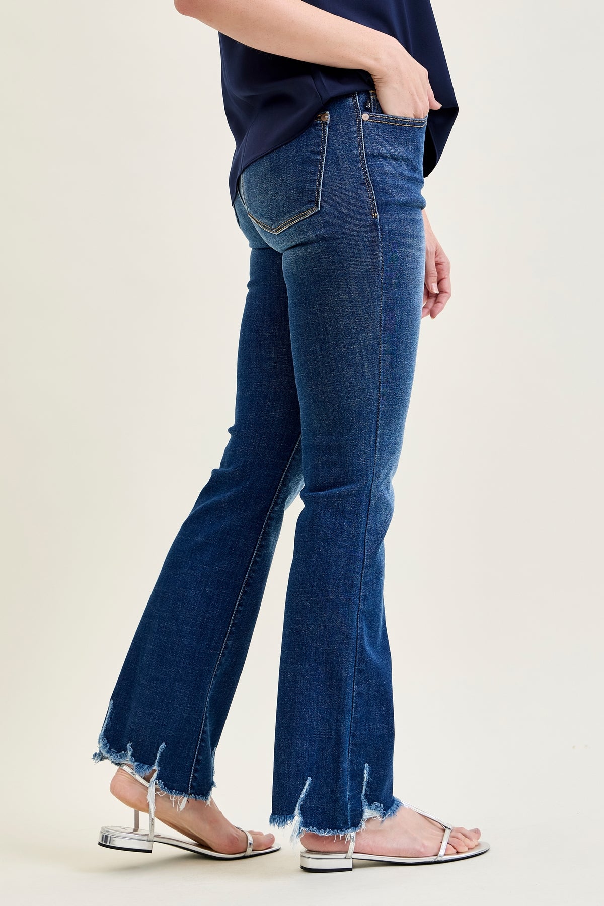 Daisy Non-Distressed Hem Bootcut Jeans