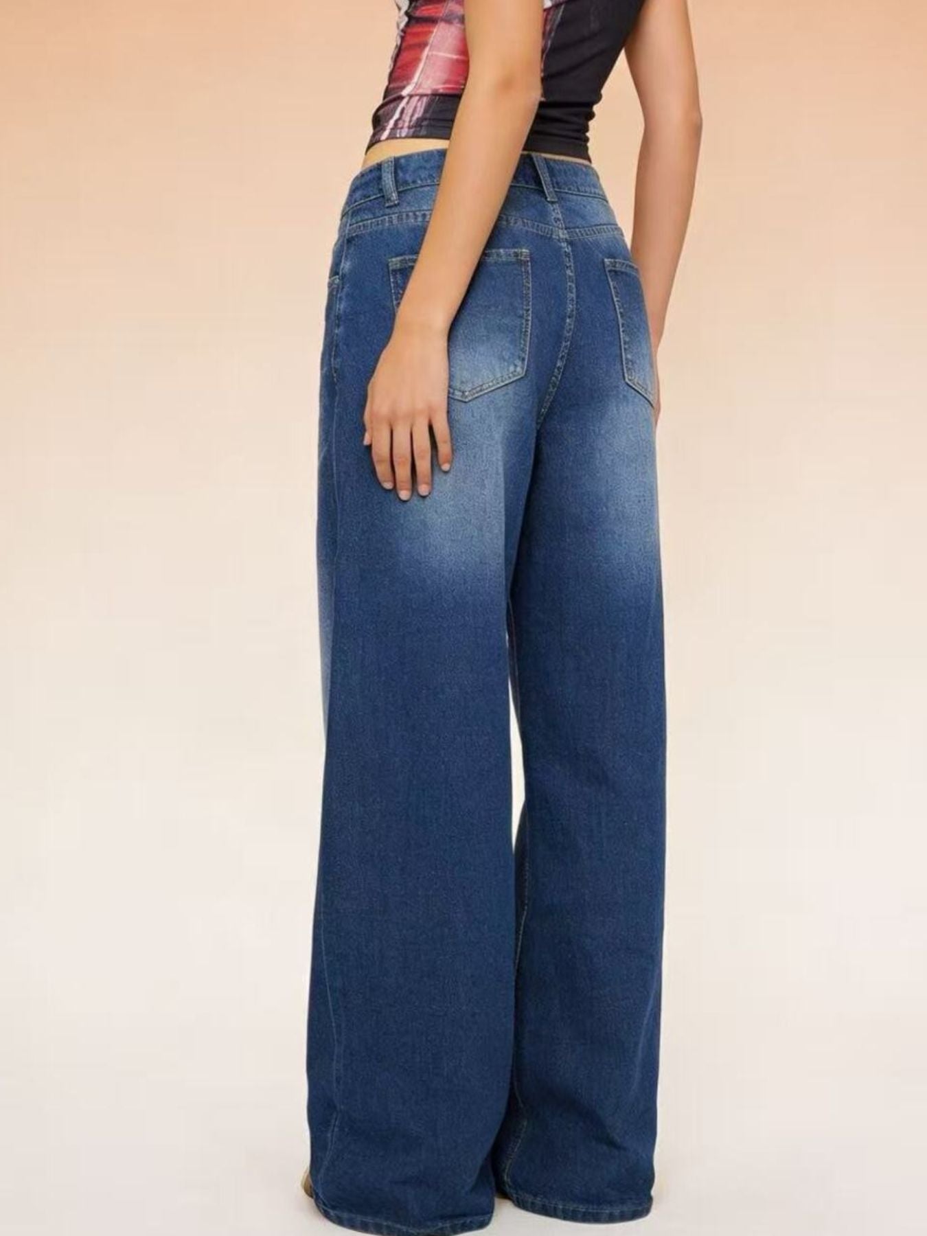High-Waisted Wide Leg Jeans