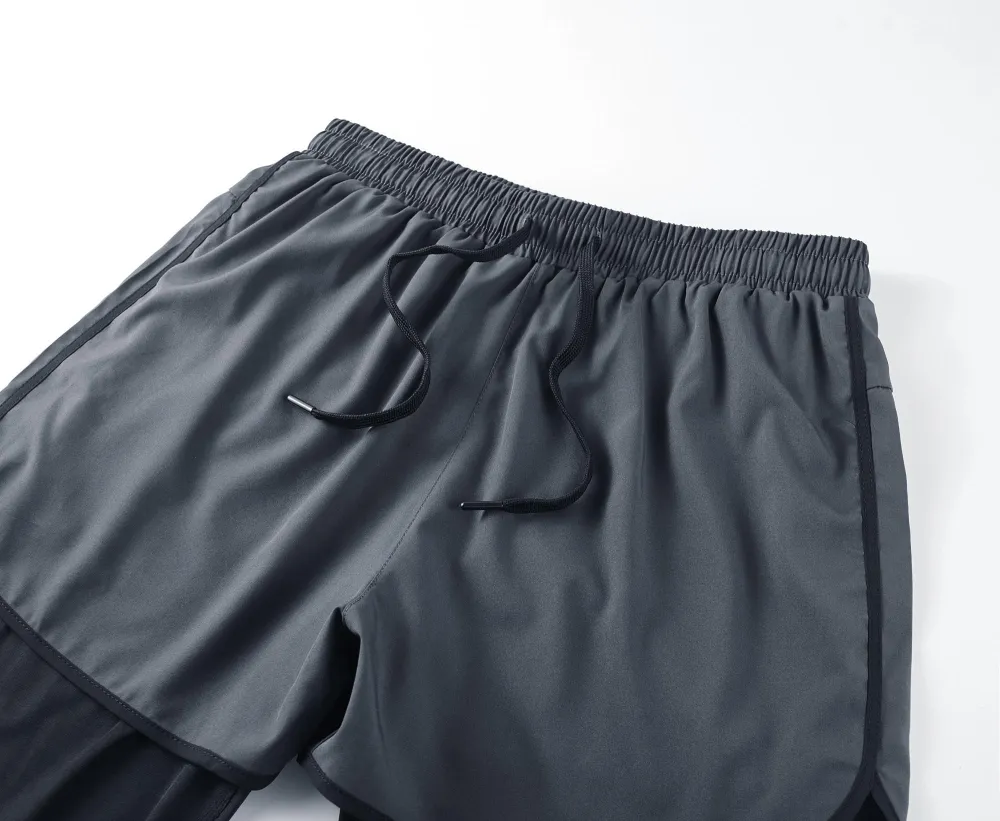 Men's Quick Dry Breathable Elastic Running Pants with Elastic Waistband, Built-In Phone Pocket & Towel Loop