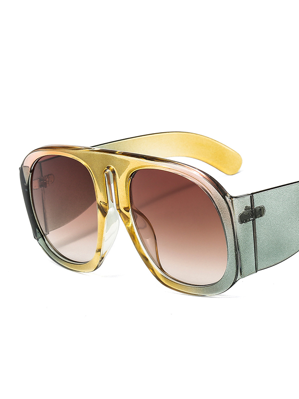 Geometric Sun-Protection Sunglasses Accessories
