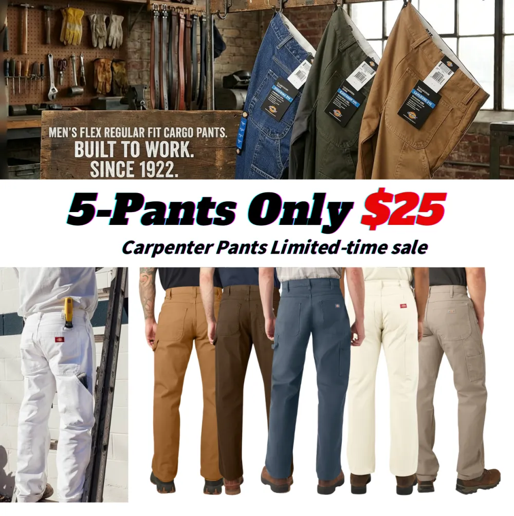 Men's Relaxed Fit Heavyweight Duck Carpenter Pants