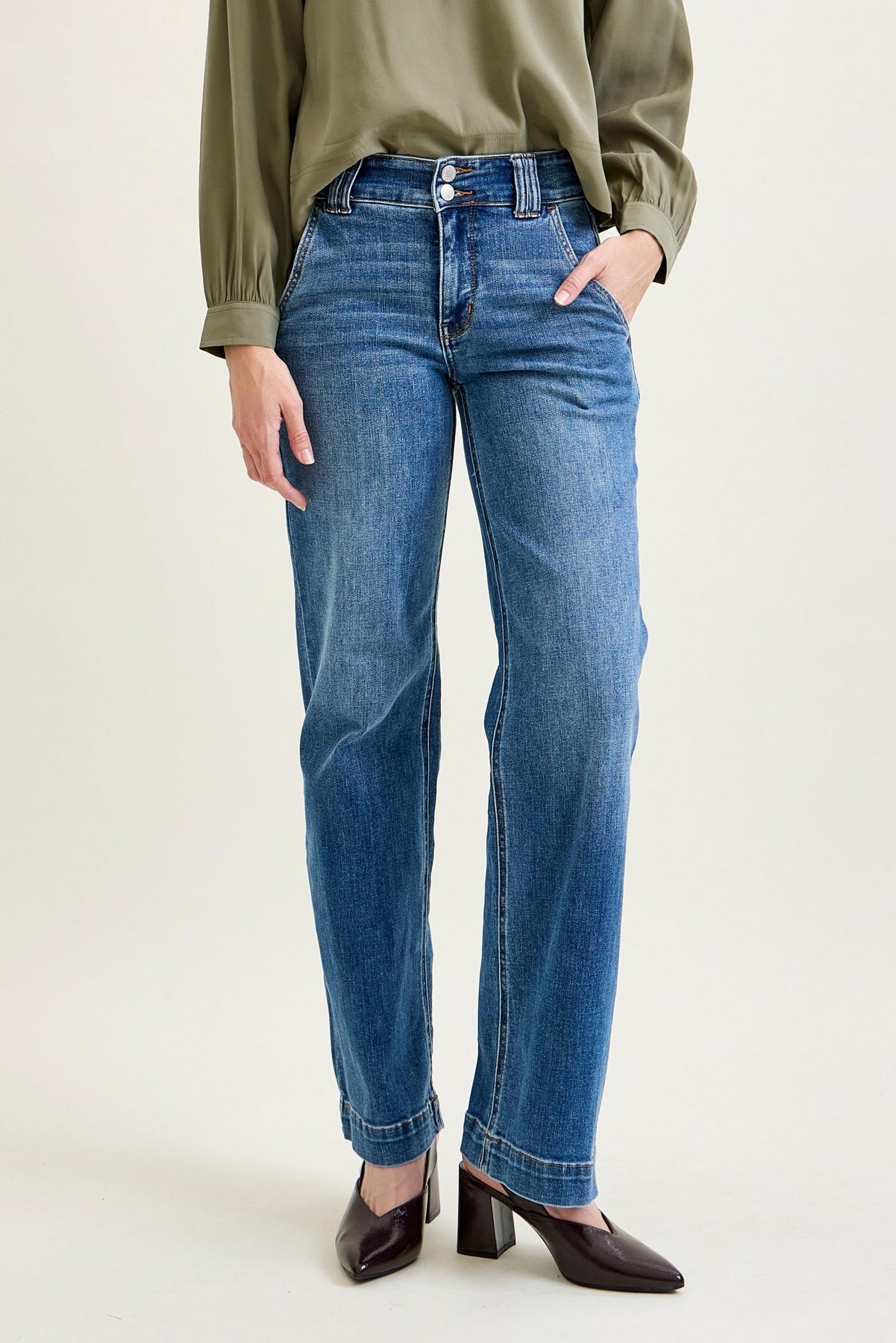 Penny Wide Denim Trouser