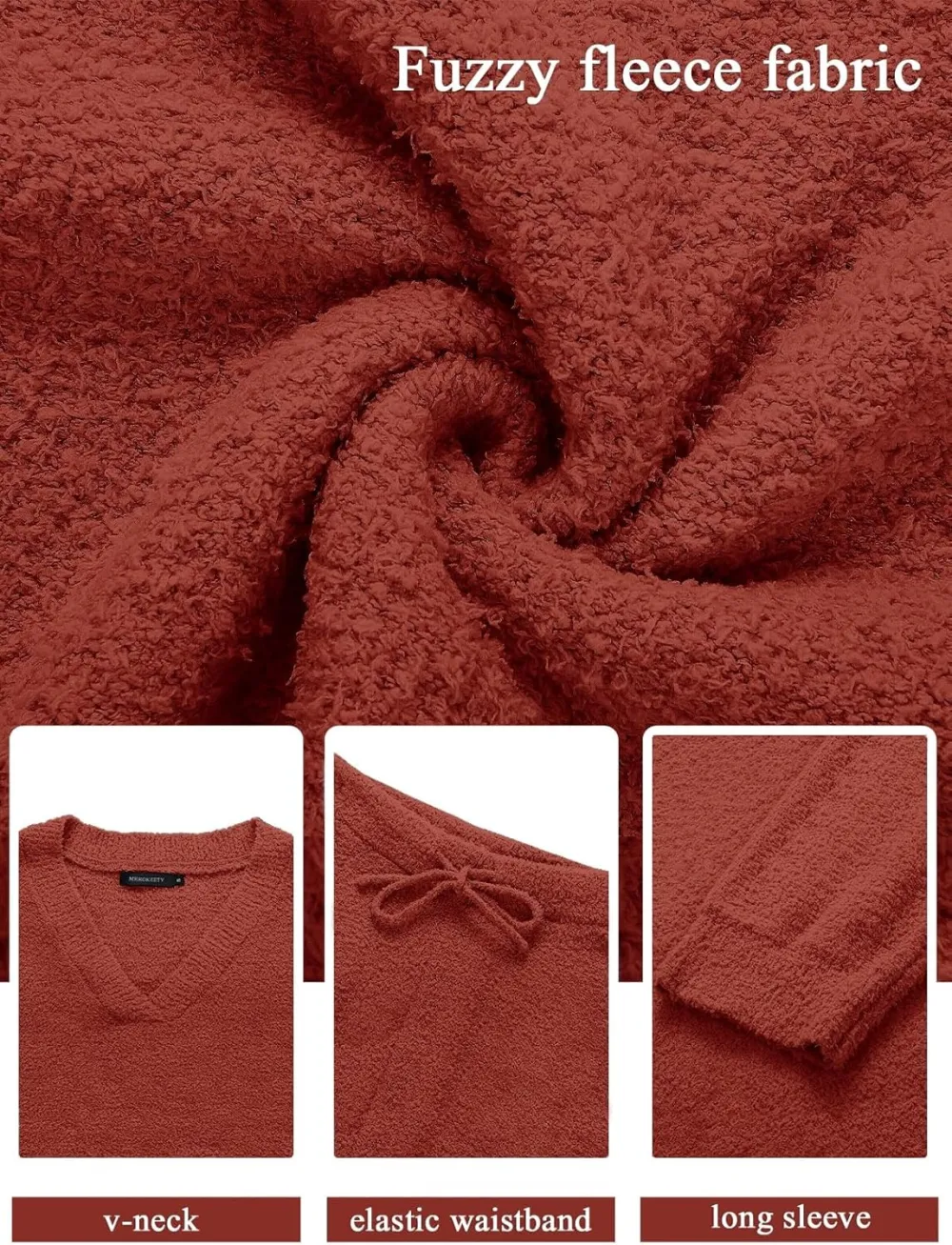 Women's Lounge Sets 2025 Fall Fashion 2 Piece Outfits Sweater Pajama Set