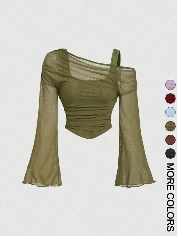 Women's Drop Shoulder Slim Fit Casual T-Shirt