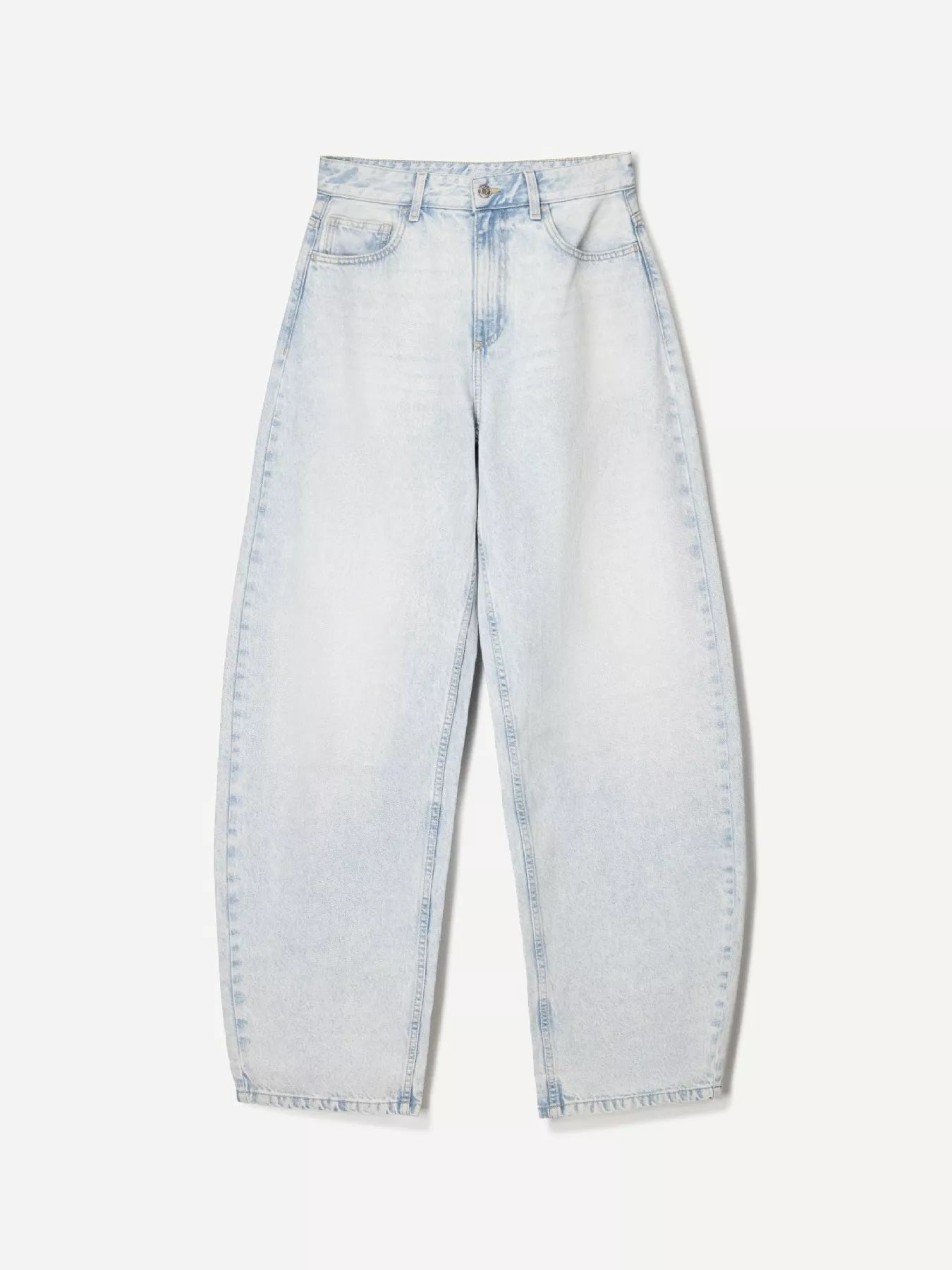 Wide Leg Washed Jeans