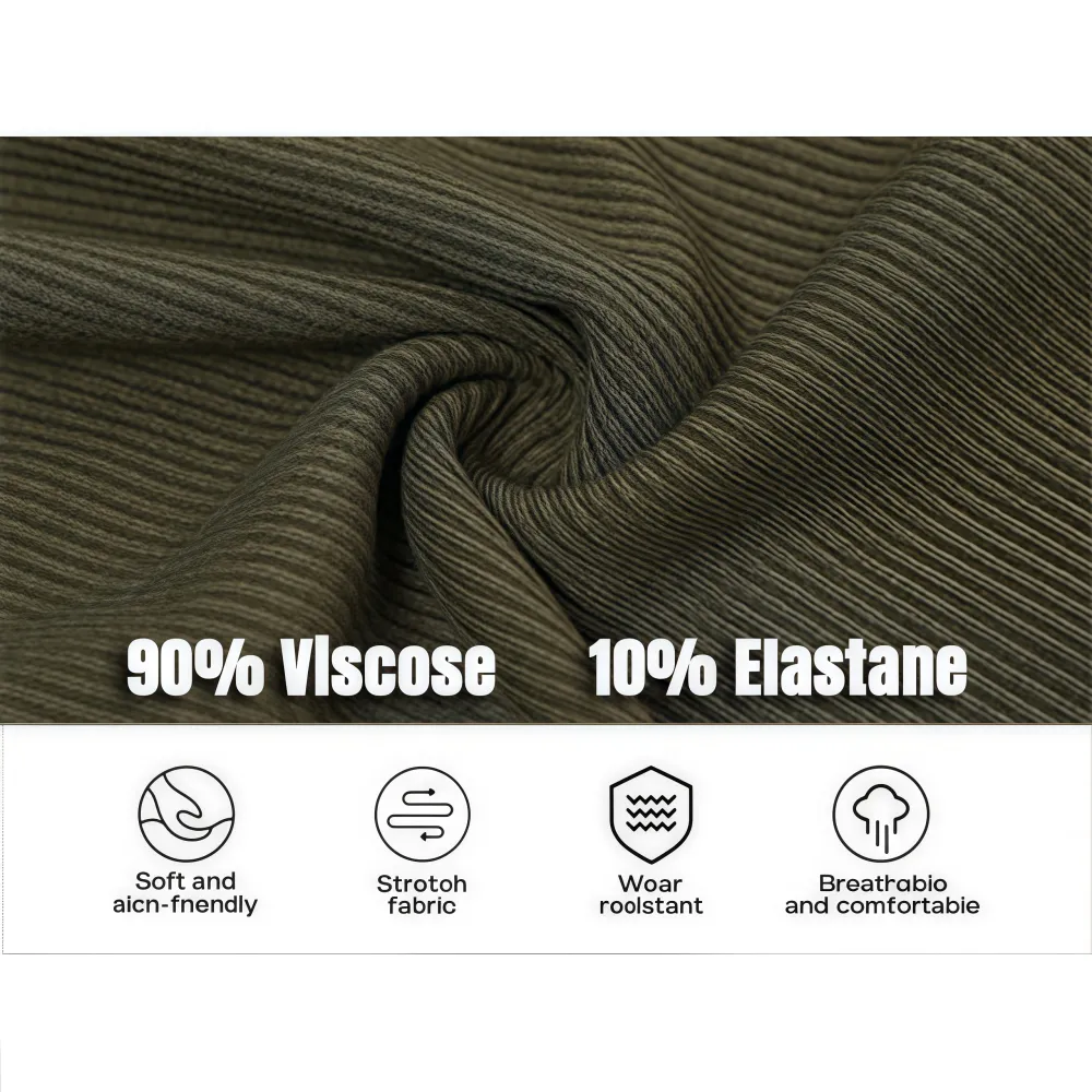 U-Neck Built-in Bra Long Sleeve Ribbed Top Shirts Elegant Skinny Fit Fabric