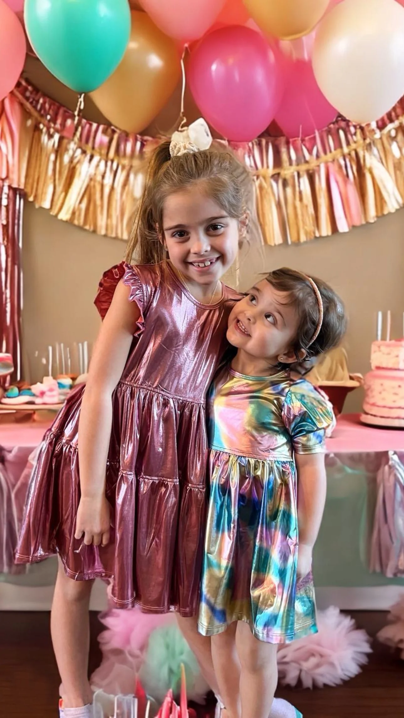 Lame Laurie Dress Cotton Candy