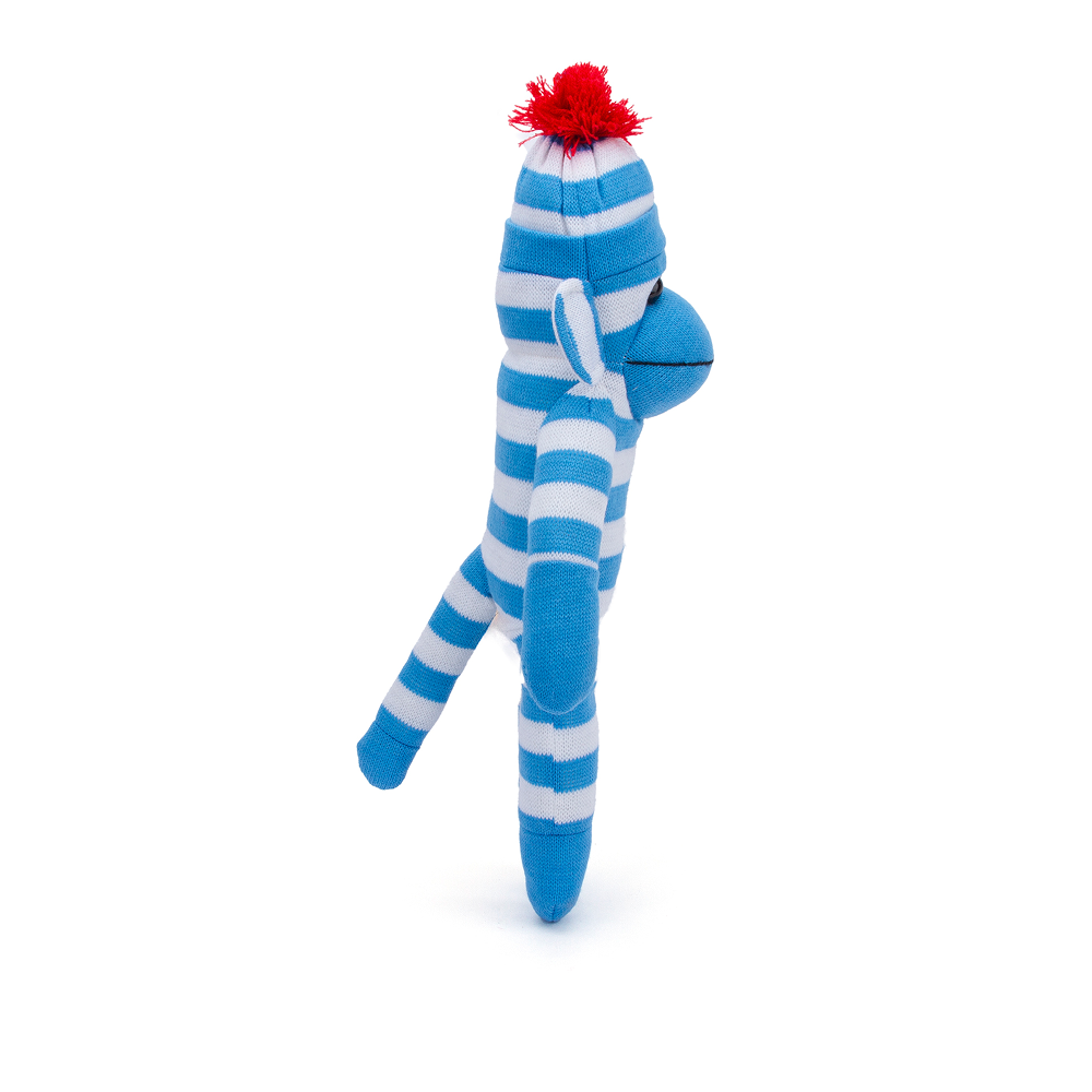 Sock Monkey 16inch Blue
