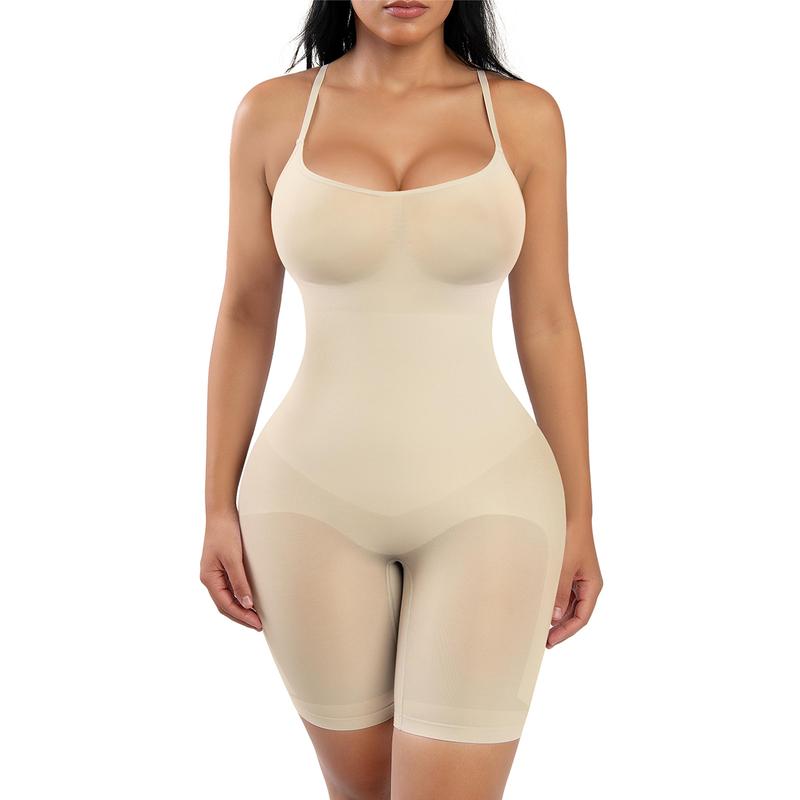 Women Butt Lifter Bodysuit  Tummy Control Shapewear Seamless Womenswear Comfort Spaghetti Strap Hip Underwear Basic Minimalist TikTokShopBlackFriday