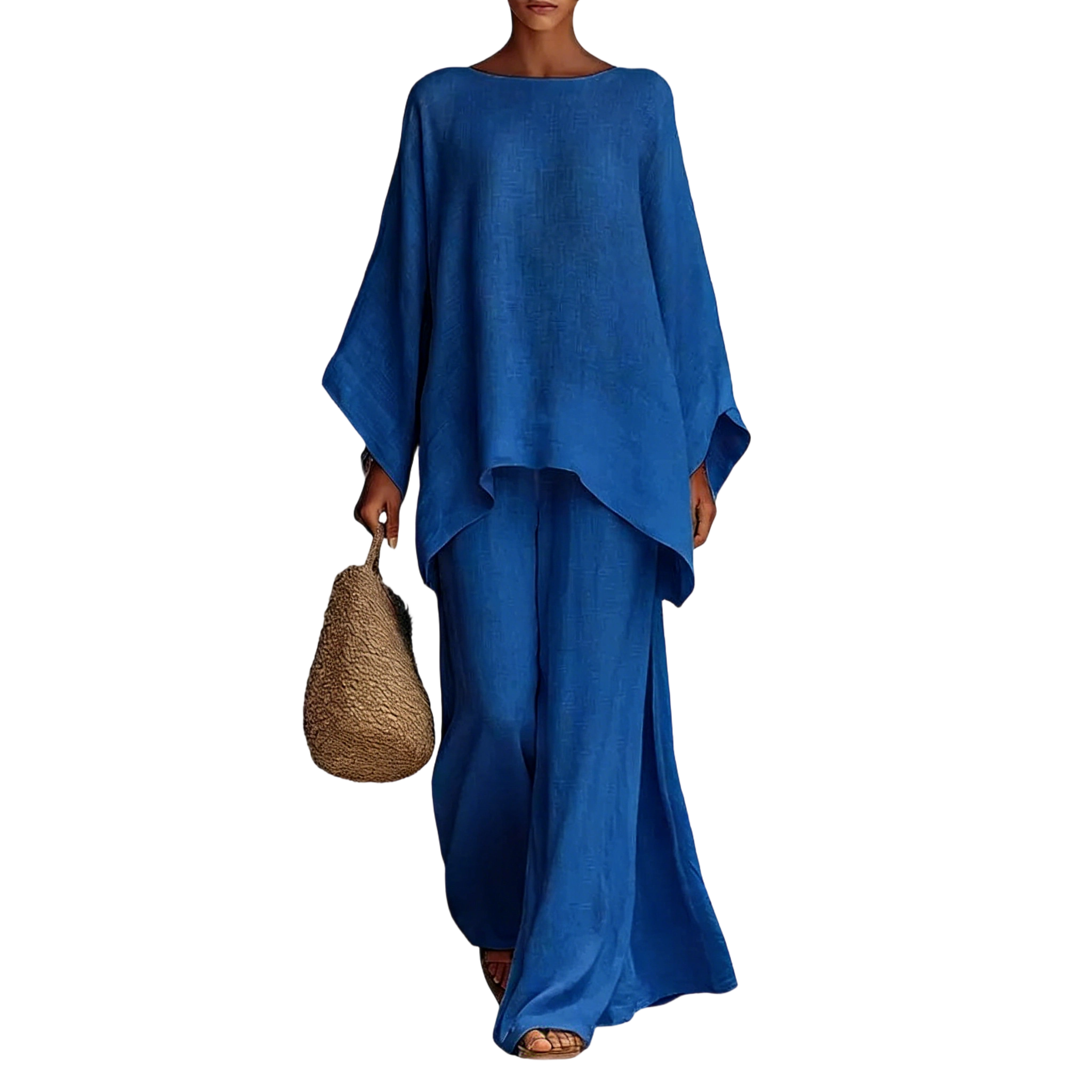 Boho Linen Two-Piece Set – Breezy Vacation Outfit