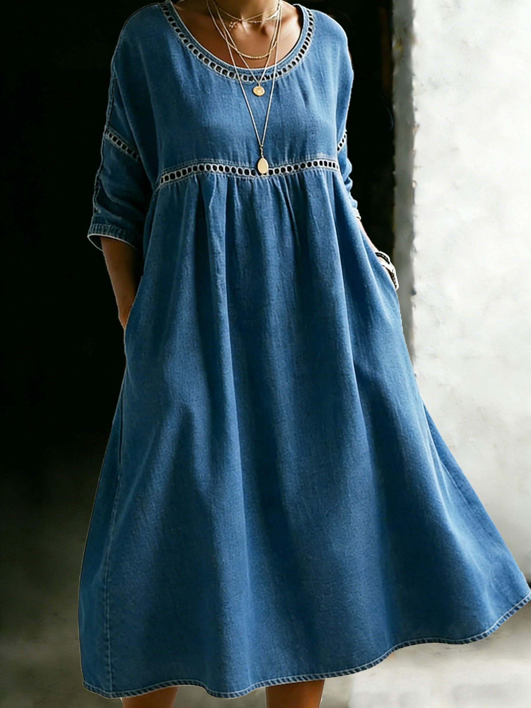 Women's Casual Denim Loose Dress