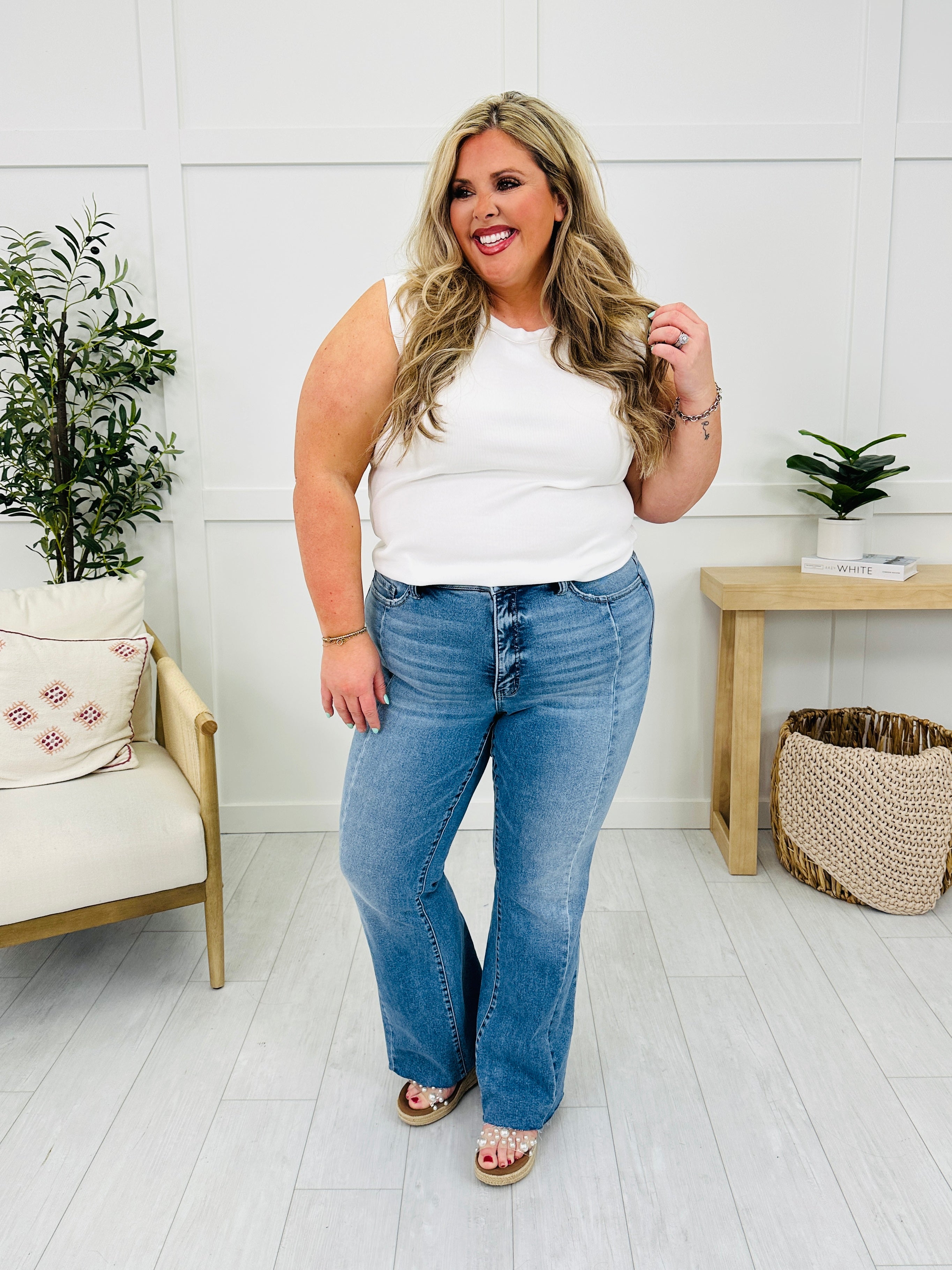 Long and Lean MOCO Exclusive Tummy Control Flare Jeans