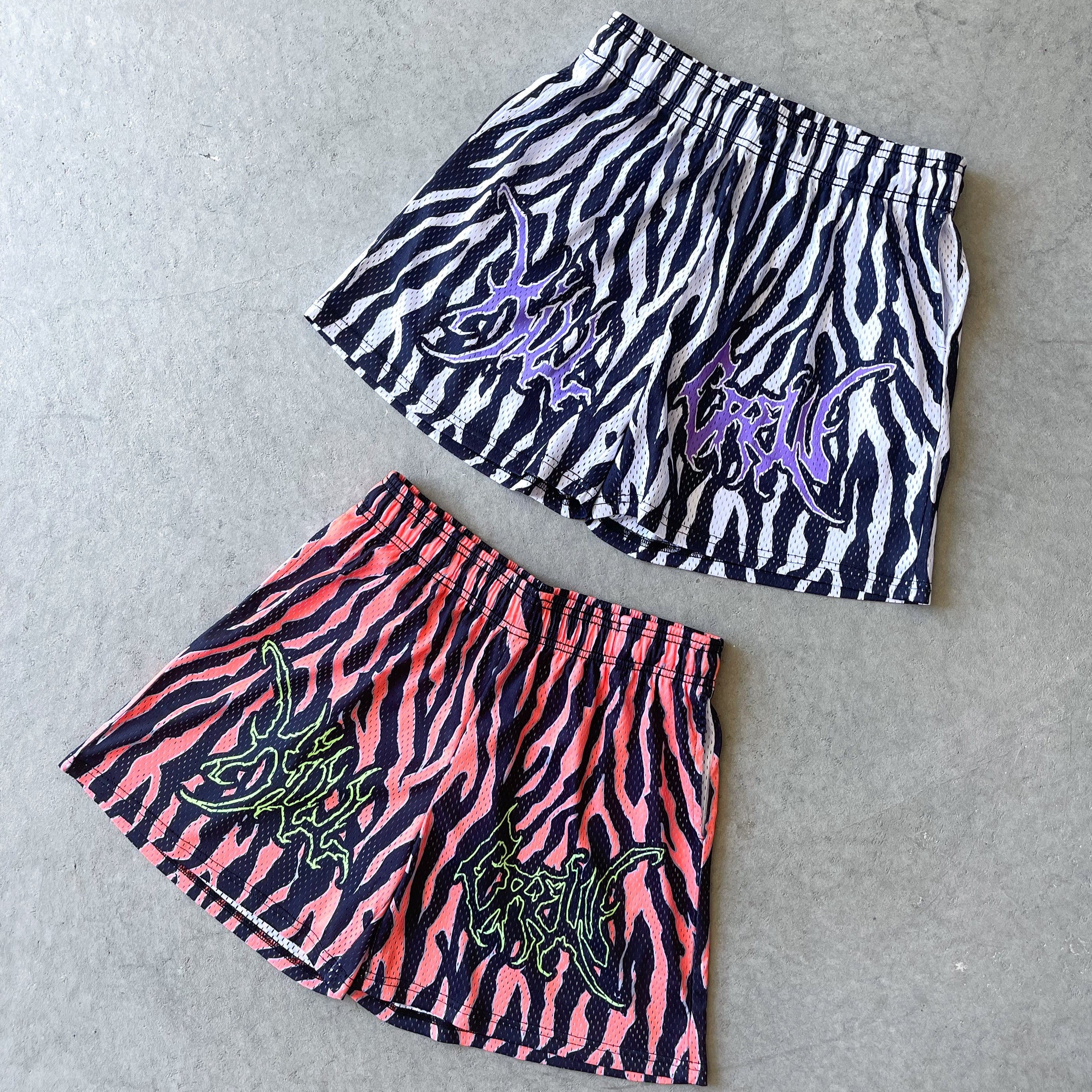 VENTED MESH SHORTS ALIEN - WHITE