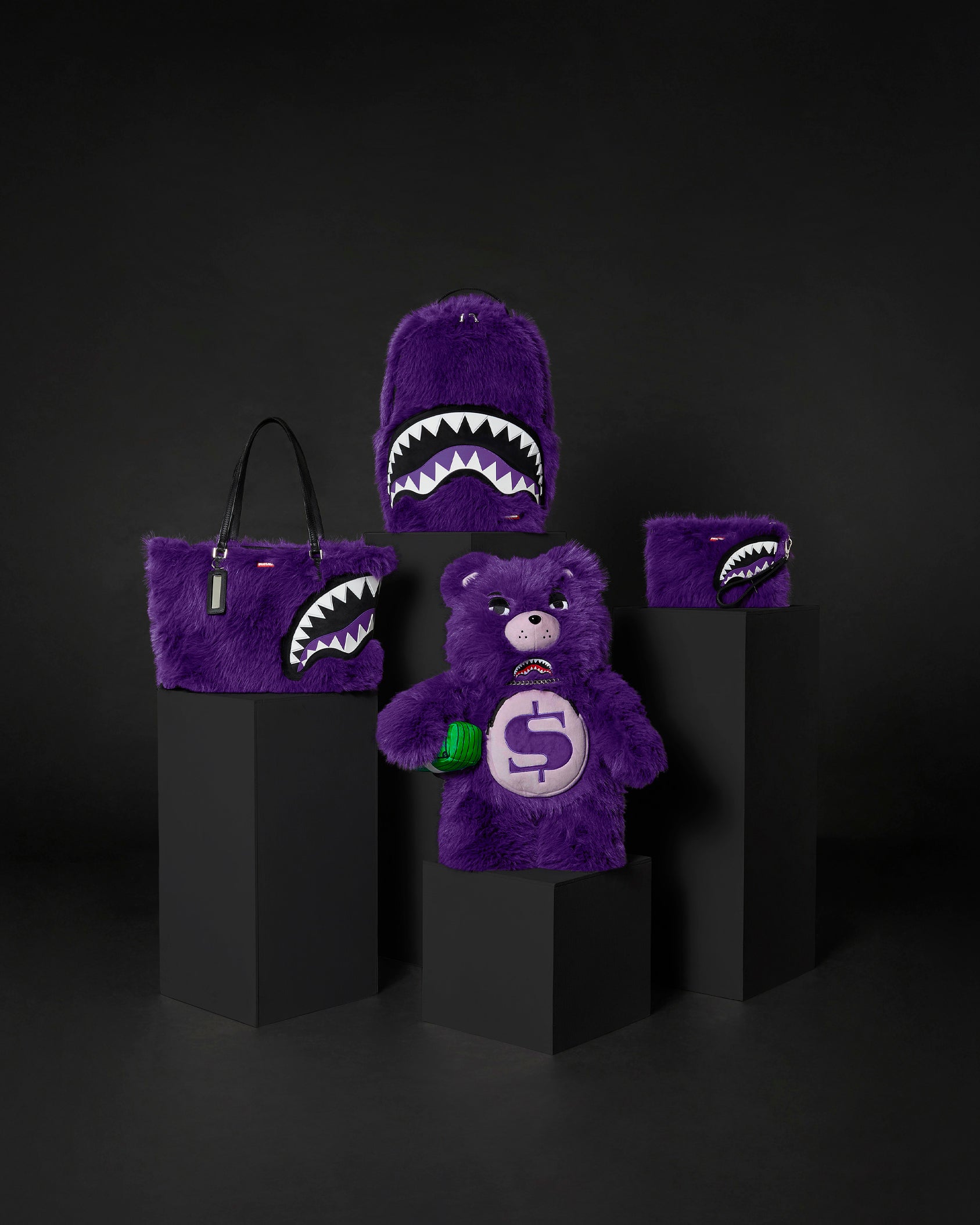 FURZILLA SHARK (PURP) (4 PCS)