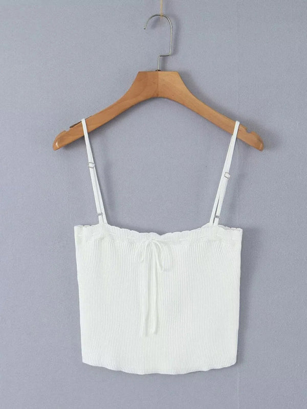 Lapel Long-Sleeved Jacket Spaghetti Strap Pleated Mini Skirt