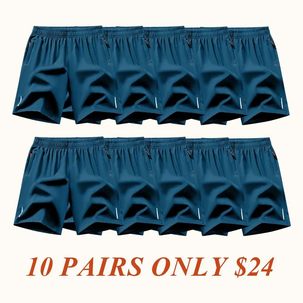 Men's 10-Pack Quick-Dry Athletic Shorts