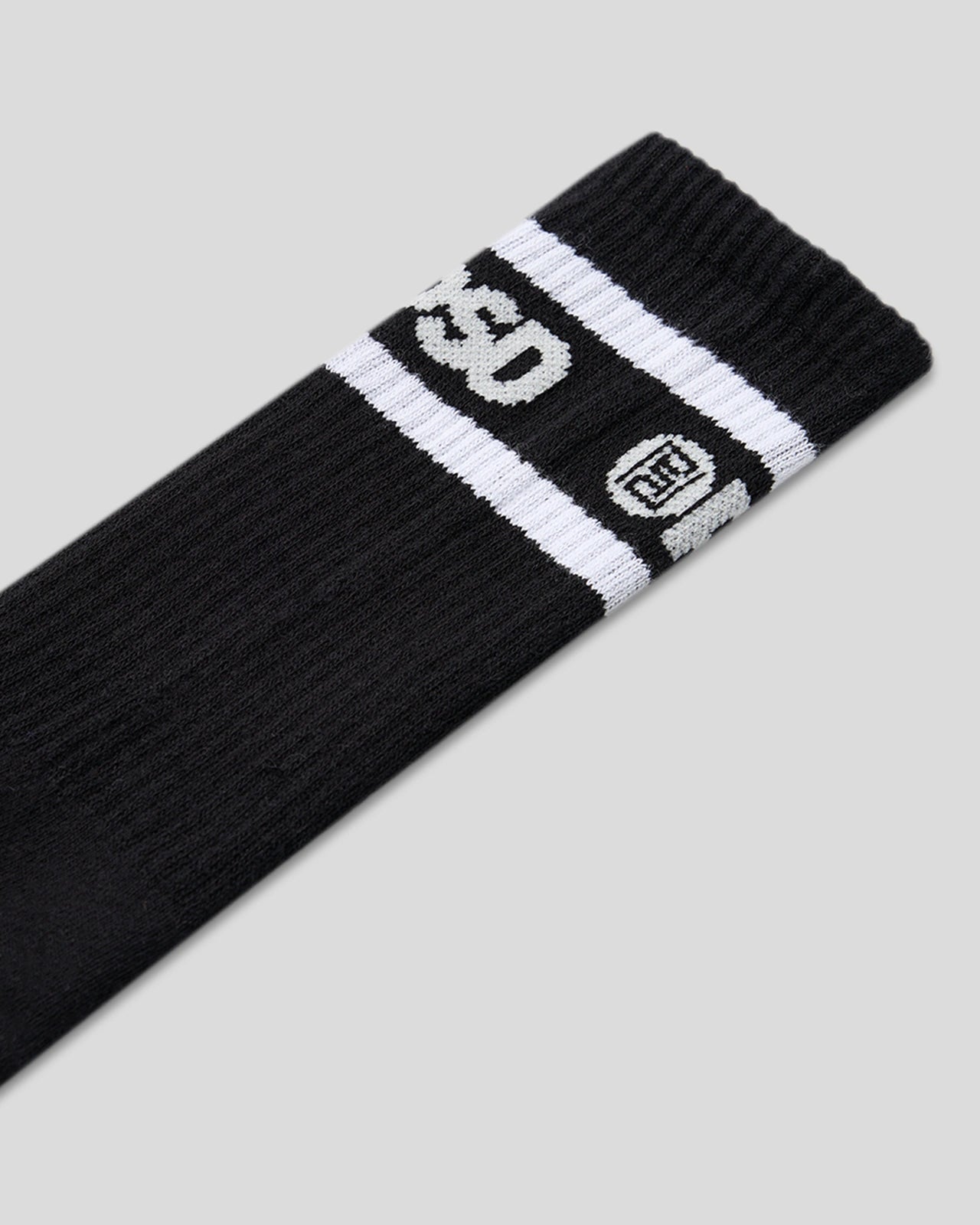3 Pack - Logo Stripe Crew - Black